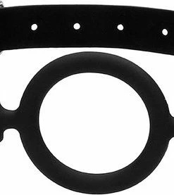 Merkloos Silicone Ring Gag - With Adjustable Bonded Leather Straps -Cottelli Collection Shop 550x277