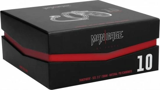 Shots - ManCage Cockcage Met Plug 10 - Transparant 3 Shots - ManCage Cockcage Met Plug 10 - Transparant - Afbeelding 3