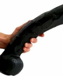 HUNG'R Realistische Dildo Met Zuignap - Brutus - Zwart - Lengte 44,50 Cm - Diameter 7,30 Cm.