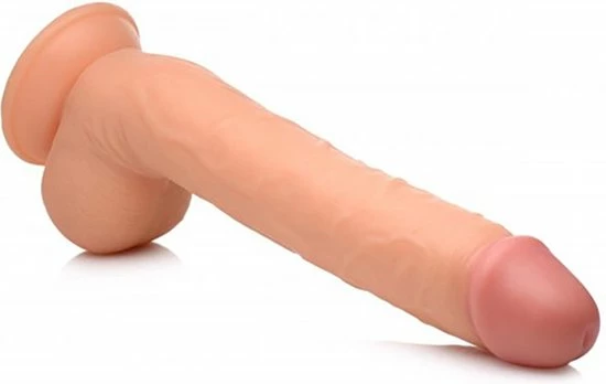 XR Brands Long Logan 10 Dildo With Balls - Light 4 XR Brands Long Logan 10 Dildo With Balls - Light - Afbeelding 4