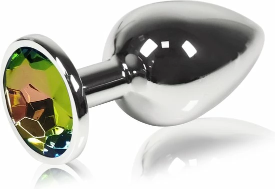 OHYES Metalen Buttplugs Voor Mannen En Vrouwen - Anal & Butt Plug - Buttplug Metaal SMALL - Regenboog/multicolor S 1 OHYES Metalen Buttplugs Voor Mannen En Vrouwen - Anal & Butt Plug - Buttplug Metaal SMALL - Regenboog/multicolor S