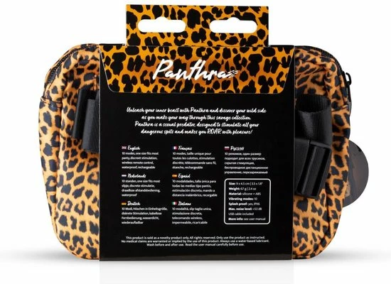 Panthra Tania Vibrerende String (One Size) Draagbare Vibrators Voor Vrouwen Mini Vibrator Inclusief Trendy Heup/Schouder Tasje Luipaard Print 12 Panthra Tania Vibrerende String (One Size) Draagbare Vibrators Voor Vrouwen Mini Vibrator Inclusief Trendy Heup/Schouder Tasje Luipaard Print - Afbeelding 12