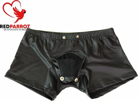 Merkloos Leren Onderbroek Starline | Knoopjes Voor Penis | Erotisch Ondergoed | Open Kruis | Sexy Ondergoed | SM | BDSM | Rollenspel 3 Merkloos Leren Onderbroek Starline | Knoopjes Voor Penis | Erotisch Ondergoed | Open Kruis | Sexy Ondergoed | SM | BDSM | Rollenspel - Afbeelding 3