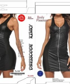 Body Pleasure Wetlook Ritsbare Jurk - Medium Size - Gave Cadeaubox -Cottelli Collection Shop 550x427 3