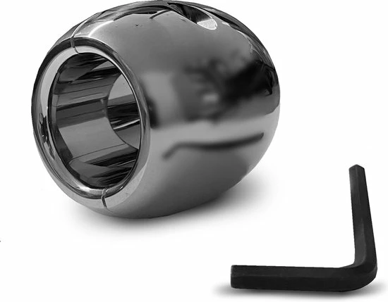 MisterB Mister B - Oval Ballstretcher 60 High 35 Hole - 750 Gram - RVS 2 MisterB Mister B - Oval Ballstretcher 60 High 35 Hole - 750 Gram - RVS - Afbeelding 2