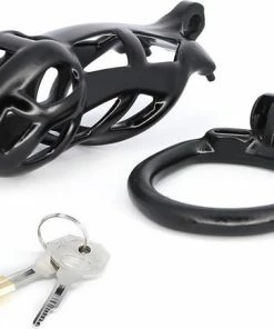 Merkloos SissyMarket - The Feminizer - Zwart - Large - Peniskooi - Chastity Cage