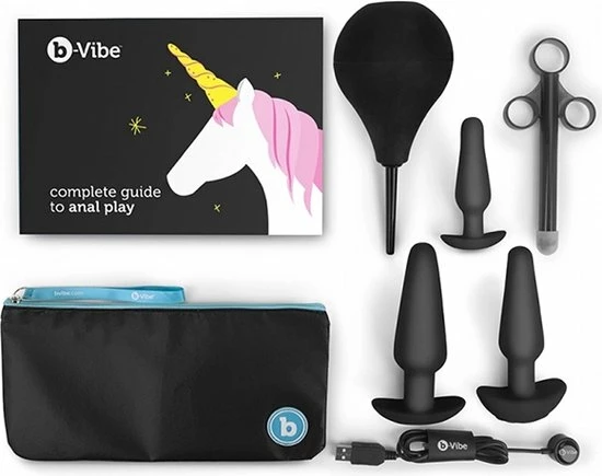 B-Vibe - Anaal Training & Educatie Set Zwart 12 B-Vibe - Anaal Training & Educatie Set Zwart - Afbeelding 12