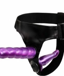 TipsToys Strap On Voorbind Dildo - Buttplug SexToys Paars