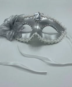 Power Escorts - Luxury Venetiaans Liefdes Mask - Zilver - Met Steentje - Handig Verstelbaar - Fetish Power - Kinky Mask - Verpakt In Plastic Zakje - BR205 -Cottelli Collection Shop 550x438 2