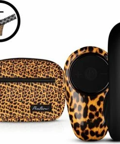 Panthra Tania Vibrerende String (One Size) Draagbare Vibrators Voor Vrouwen Mini Vibrator Inclusief Trendy Heup/Schouder Tasje Luipaard Print
