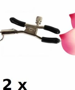 Allesvoordeliger Tepelklemmen Bel - 2 Stuks - Zilver