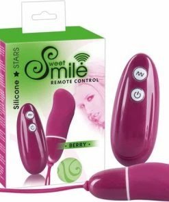 Sweet Smile Berry Siliconen Vibrerend Ei Voor G-spot Stimulatie En Draadloze Afstandsbediening Rood