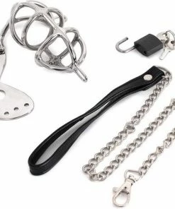Kiotos Steel Kuisheidskooi | Chastity Cage Met Hondenriem -Cottelli Collection Shop 550x464 1