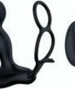 Power Escorts - Prostate Silicone Massager - 7 Function En Verwarmend Dus Heerlijk In Gebruik - Rechargeable - Black - Gave Cadeaubox