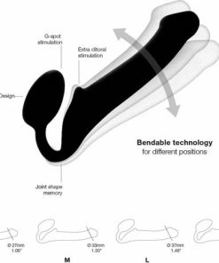 Strap-On-Me Strapless Voorbinddildo - Paars - Maat S -Cottelli Collection Shop 550x471 1