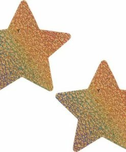 Pinch Tepelklemmen Pinch - Nipple Sticker Crackling Starr - Tepel Plakker - Ster - Goud