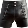 MisterB Mister B Rubber Front Flap Shorts Xs