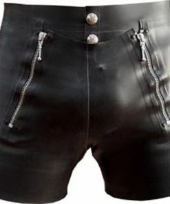 MisterB Mister B Rubber Front Flap Shorts Xs