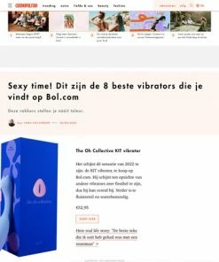 The Oh Collective Kit (Blauw) - G-Spot & Clitoris Vibrator - Buigbaar - 8 Standen - Krachtig - Waterbestendig - Door Vrouwen, Voor Iedereen -Cottelli Collection Shop 550x475 1