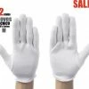 Witte Katoenen Handschoen – Gloves Soft 100% Cotton Gloves Coin Jewelry Silver Inspection Gloves Stretchable Lining Glove - Handschoenen - Handschoenen Cotton Maat M 12Stuks/6Pairs M HiCHiCO