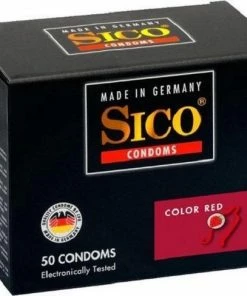 SICO Condoms Sico Condooms Color Red Aardbei - 50 Stuks