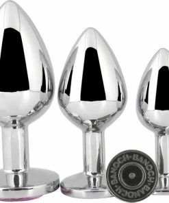 Banoch - Buttplug Aurora Amber Small - Metalen Buttplug - Diamant Steen - Geel -Cottelli Collection Shop 550x490