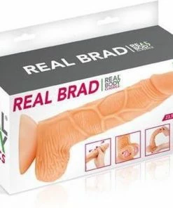 Real Body Brad - Dildo - Realistisch - Met Ballen, Uitgesproken Aders En Bewegende Voorhuid - 20 Cm - Flesh -Cottelli Collection Shop 550x496 2