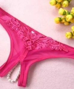 Merkenloos Paarse String Met Parels -Cottelli Collection Shop 550x497