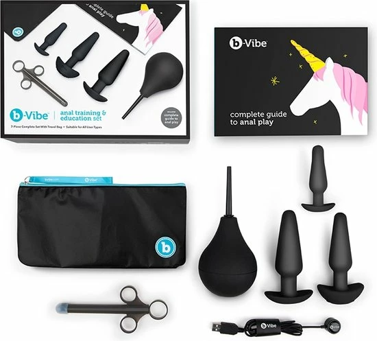 B-Vibe - Anaal Training & Educatie Set Zwart 4 B-Vibe - Anaal Training & Educatie Set Zwart - Afbeelding 4