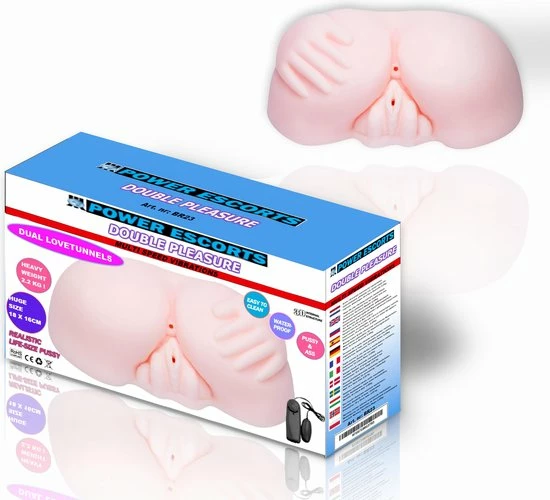 Power Escorts Double Pleasure - Kunst Vagina - BR23 - 2.2KG 1 Power Escorts Double Pleasure - Kunst Vagina - BR23 - 2.2KG