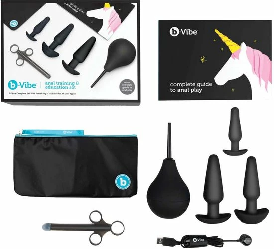 B-Vibe - Anaal Training & Educatie Set Zwart 1 B-Vibe - Anaal Training & Educatie Set Zwart