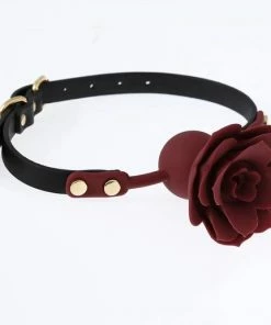 Discovery Shop BDSM Ball Gag Met Roos - Rood