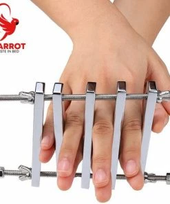 Merkloos Luxe Vinger Handboeien | Handboeien | BDSM | SM | Ball Crusher | 2 In 1 | Manchetten | Hoge Kwaliteit RVS -Cottelli Collection Shop 550x517 7