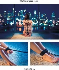 CalExotics - Scandal BDSM Rope 30M - Bondage / SM Rope And Tape Zwart -Cottelli Collection Shop 550x518 6