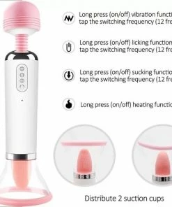 GALESTO 2-in-1 Magic Wand Vibrator - Mannen En Vrouwen - Zuigt En Likt - 12 Vibratie Standen - Clitoris Stimulator - Intense Sex Orgasme - Seksspeeltjes - G-spot 15 GALESTO 2-in-1 Magic Wand Vibrator - Mannen En Vrouwen - Zuigt En Likt - 12 Vibratie Standen - Clitoris Stimulator - Intense Sex Orgasme - Seksspeeltjes - G-spot -Cottelli Collection Shop 550x520 3