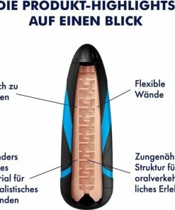 Satisfyer Men Masturbator Sleeve Kinky Waves - Transparant -Cottelli Collection Shop 550x523 3