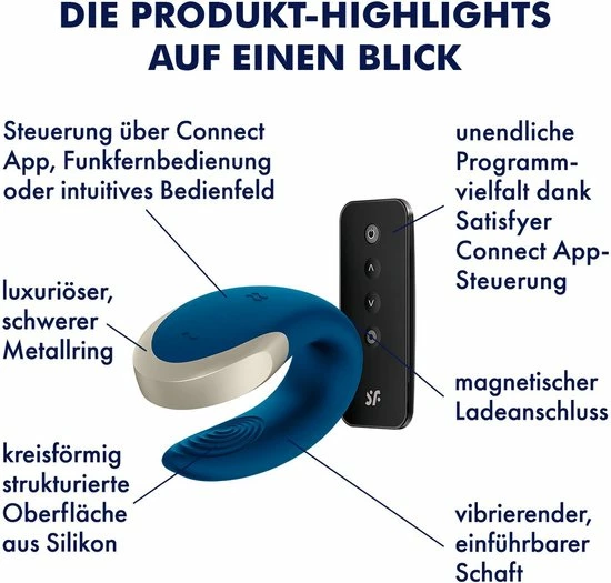 Satisfyer - Double Love Blauw 23 Satisfyer - Double Love Blauw - Afbeelding 23