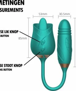 GAVURY GREEN INTENSE VIBRATOR Mannen En Vrouwen - Likt En Stotend 10 Vibratie Standen Groene Siliconen Vibrator - Clitoris Stimulator Intense Sex Orgasme Thrusting Dildo Lick Seksspeeltjes G-spot -Cottelli Collection Shop 550x526 2
