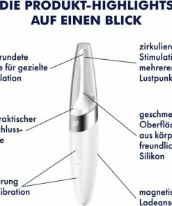 SATISFYER | Satisfyer Twirling Delight Clit Tip Stimulating - White -Cottelli Collection Shop 550x527 2