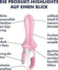 Satisfyer Air Pump Booty 5 Connect App - Red -Cottelli Collection Shop 550x527 7