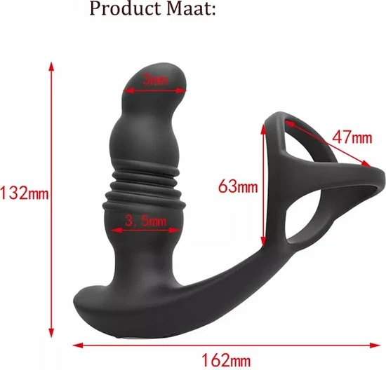 TipsToys Anaal Buttplug Vibrators - Prostaat Stimulator Seksspeeltjes 6 TipsToys Anaal Buttplug Vibrators - Prostaat Stimulator Seksspeeltjes - Afbeelding 6