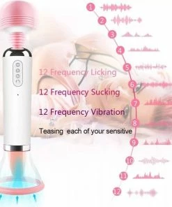 GALESTO 2-in-1 Magic Wand Vibrator - Mannen En Vrouwen - Zuigt En Likt - 12 Vibratie Standen - Clitoris Stimulator - Intense Sex Orgasme - Seksspeeltjes - G-spot 12 GALESTO 2-in-1 Magic Wand Vibrator - Mannen En Vrouwen - Zuigt En Likt - 12 Vibratie Standen - Clitoris Stimulator - Intense Sex Orgasme - Seksspeeltjes - G-spot -Cottelli Collection Shop 550x532 2
