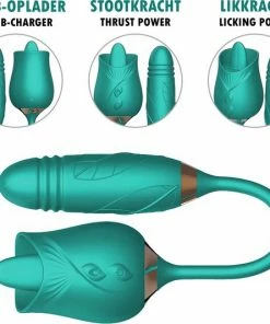 GAVURY GREEN INTENSE VIBRATOR Mannen En Vrouwen - Likt En Stotend 10 Vibratie Standen Groene Siliconen Vibrator - Clitoris Stimulator Intense Sex Orgasme Thrusting Dildo Lick Seksspeeltjes G-spot -Cottelli Collection Shop 550x533 1
