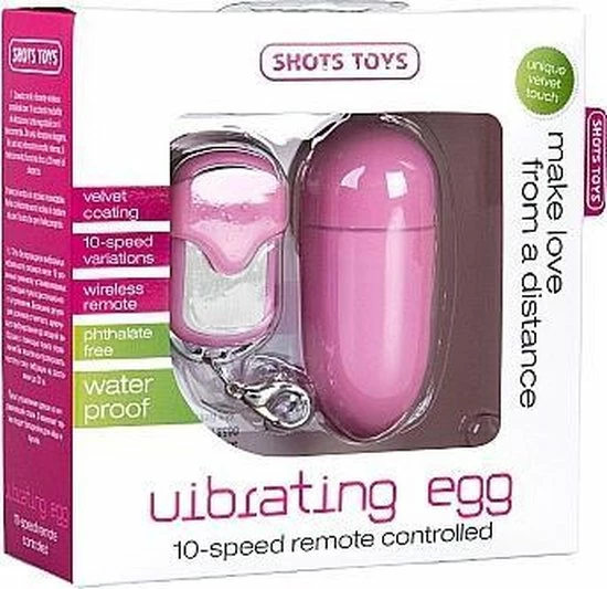 Shots Toys 10 Speed Draadloos Vibrerend Ei Met Afstandsbediening - Roze 14 Shots Toys 10 Speed Draadloos Vibrerend Ei Met Afstandsbediening - Roze - Afbeelding 14