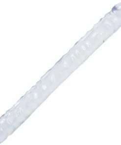 Doc Johnson Crystal Jellies Dubbele Dildo Double Dong Transparant - 45,47 Cm