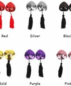 Superdealer Tepelkwastjes I Tepelkwastje I Nipple Tassles I Burlesque I Zelfklevende I Hartvormige Hartjes I 2 Stuk I Zwart -Cottelli Collection Shop 550x538 5