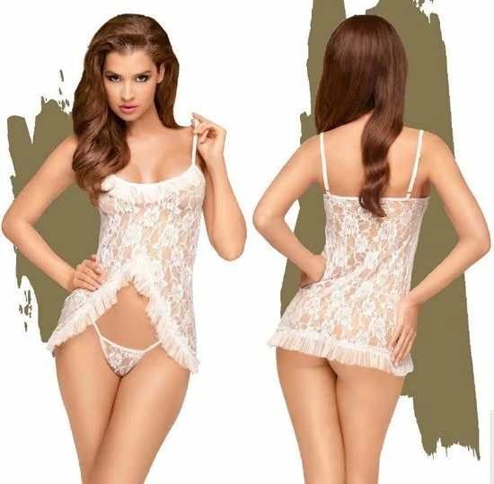 Penthouse Lingerie Flawless Love - Erotische Babydoll - Maat M/L - Wit 10 Penthouse Lingerie Flawless Love - Erotische Babydoll - Maat M/L - Wit - Afbeelding 10