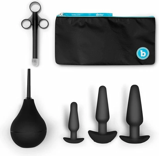 B-Vibe - Anaal Training & Educatie Set Zwart 2 B-Vibe - Anaal Training & Educatie Set Zwart - Afbeelding 2