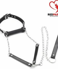Merkloos Mond Gag Met Teugels | Gag | SM | BDSM | 2 In 1 | Gag Bal | Teugels | Slaaf Ervaring -Cottelli Collection Shop 550x540