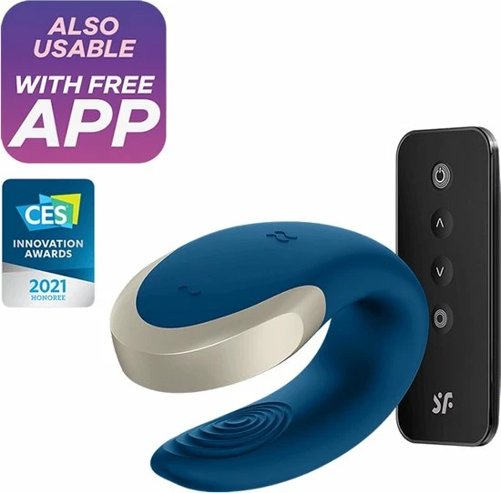 Satisfyer - Double Love Blauw 1 Satisfyer - Double Love Blauw